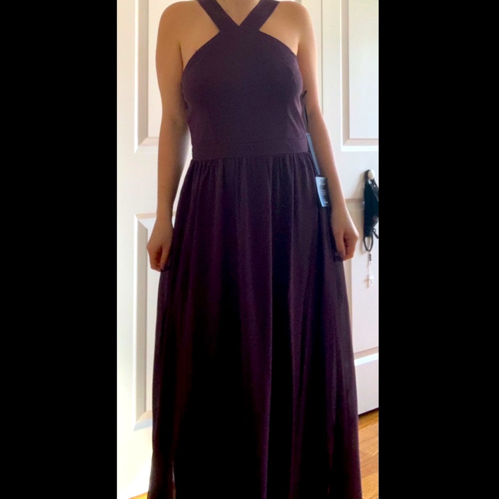 LuLu’s Cross-Neck Gown